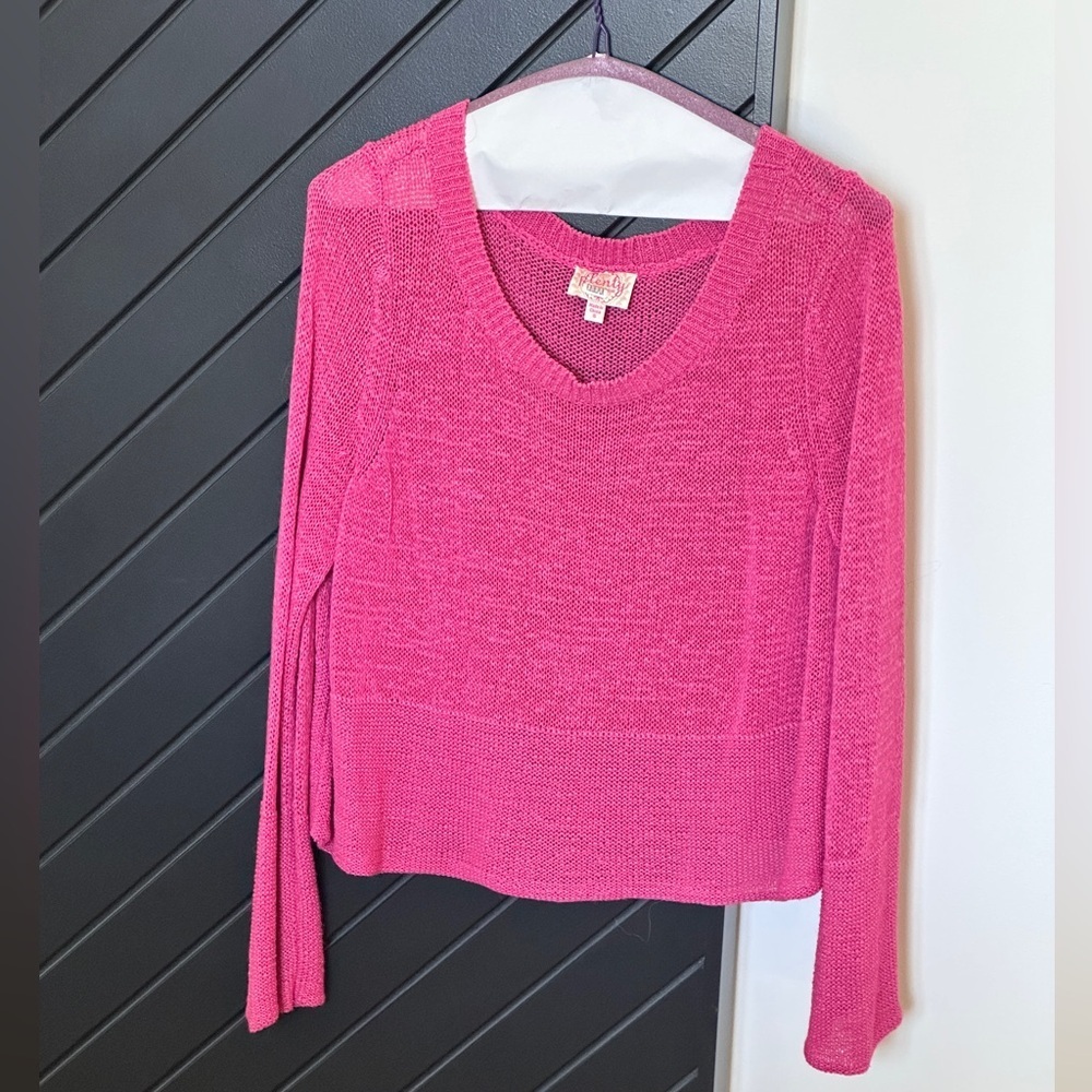 Plenty by trace reese open knit cropped sweater. Size S.